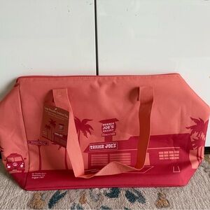 NEW Trader joe’s Barbie Peach LIMITED EDITION TRADER JOES COOLER BAG